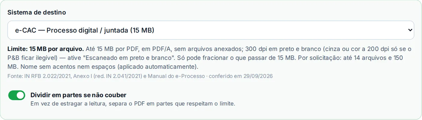 Perfil do e-CAC